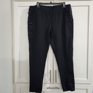 Carhartt Fitted Leggings Womens XL Black Workwear Stretch Pants Utility